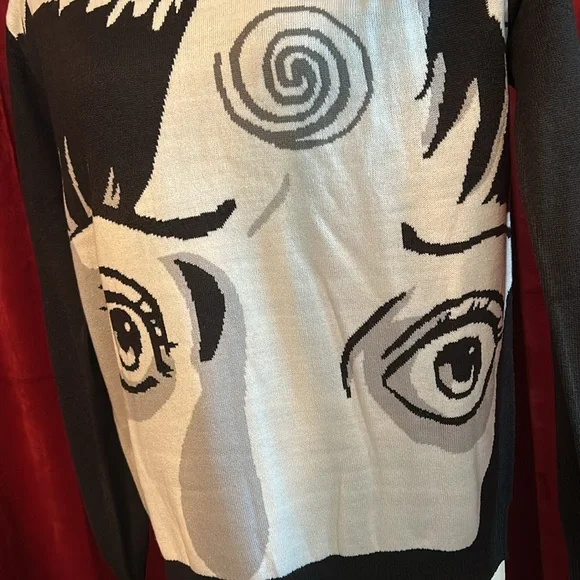 Unisex Junji Ito Uzumaki Hot Topic Graphic Sweater - Picture 2 of 4